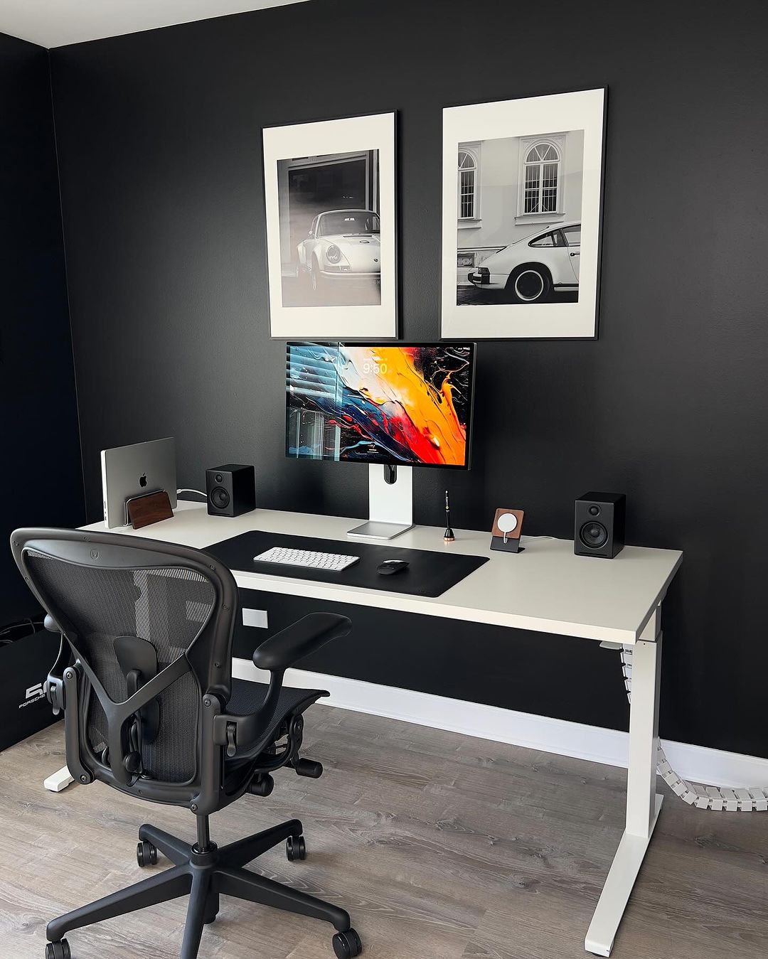 Chic Monochrome Desk Vibes - Making Black and White Adorable