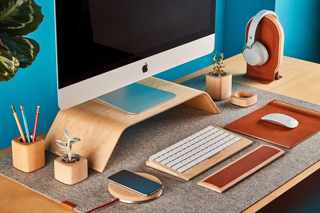 Elevate Your Workspace - Minimalist Monitor Stands for a Clutter-Free Desk